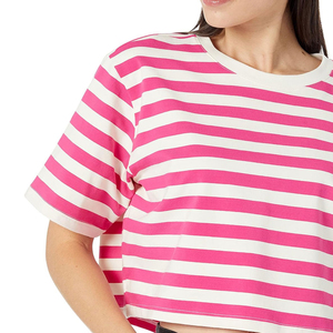 T-shirt court en coton doux pour femme 2026, manches courtes, coupe ajustée, impression personnalisée - Product Image 4