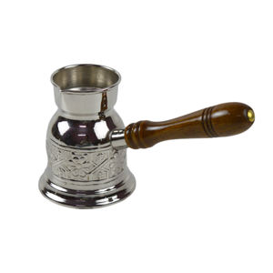 Calentador de café de latón con asa, diseño con acabado brillante, teteras y hervidores turcos, juego de café y té de latón. - Product Image 1