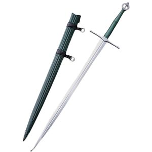 Couteau de combat à lame droite en acier, épaisseur de qualité industrielle, manche en cuir, lame unique non réglable - Product Image 4