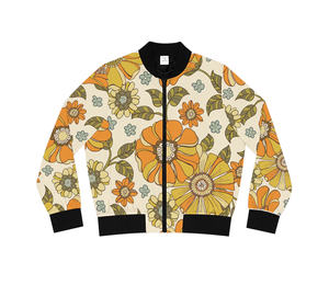 Chaqueta Bomber Vintage de Satén con Frente Recubierto, Diseño Personalizable, Unisex, Impermeable y Resistente al Viento - Product Image 3