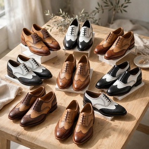 Bottes Chukka en Cuir Véritable 100% Authentique pour Hommes, Bottes Vintage Marron en Daim, Vente en Gros de Chaussures, Déstockage, Semelle Extérieure en Caoutchouc Respirant BD - Product Image 4