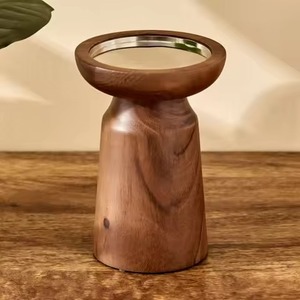 Porte-bougie en bois artisanal, décoration élégante pour la maison, idéal pour les célébrations festives - Product Image 6