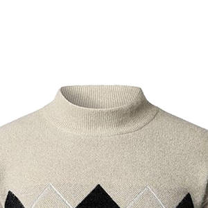 Wholesale Men’s Thick Nylon Acrylic Winter <b>Sweater</b> Warm Breathable Anti-Shrink Long Sleeve Pullover - Product Image 3
