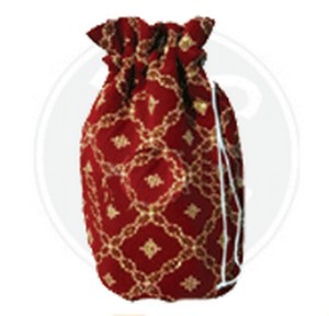 Housse de bouteille d'eau et de vin réutilisable en jute, motif géométrique Lowellcraft, taille moyenne, écologique - Product Image 3