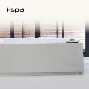 อ่างอาบน้ำอะคริลิคสีขาวแบบตั้งพื้นทรงสี่เหลี่ยมสำหรับโรงแรม - Product Image 2