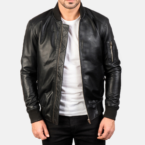 Chaquetas de Cuero para Motocicleta Personalizadas, 100% Cuero Genuino Marrón, de Alta Calidad, para Hombre, Resistentes al Viento, Cálidas para Primavera - Product Image 1