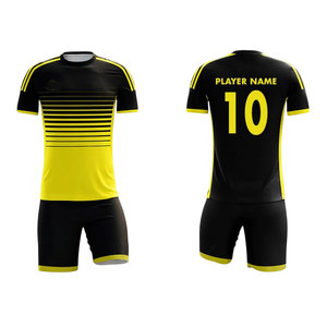 Nuevos Uniformes de Fútbol de Manga Corta al por Mayor, Profesionales, Transpirables, Ecológicos, 100% Poliéster, OEM, Uniformes de Equipo de Alta Calidad - Product Image 1