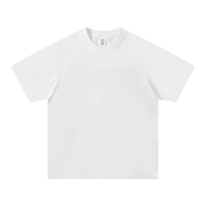 Fashion Casual Knitted Cotton Plain Custom Tee Designs Sublimation Women and Men Oversized Loose T-Shirts - Product Image 2