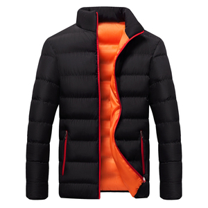 Otoño Invierno chaqueta fría para hombre abrigo térmico chaquetas ligeras prendas de vestir hombre moda Casual rompevientos ropa masculina-negro R - Product Image 1