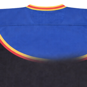 Camiseta de Hockey sobre Hielo Sublimada Personalizada en Azul, Amarillo y Negro, Uniforme de Hockey Profesional con Nombre del Equipo, Camiseta Deportiva Transpirable para Hombre - Product Image 6