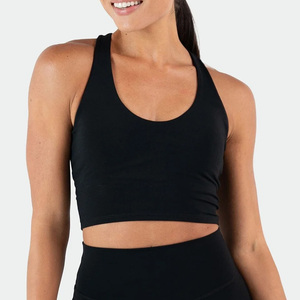 Soutien-gorge de sport en polyester extensible 220 GSM à faible MOQ, coupe athlétique et de maintien pour les marques d'articles de course - Product Image 2