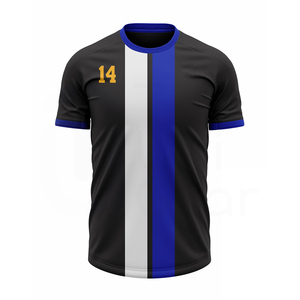 Camiseta de fútbol unisex, conjunto de pantalones cortos, chándales de fútbol de equipo, logotipo frontal, último diseño, venta al por mayor, kit de ropa deportiva 100% - Product Image 1