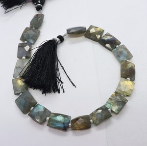 Perles de Labradorite Naturelle Sculptées en Forme de Poussin, 9-10MM, Forme Rectangulaire Éclatante, Labradorite Bleue Effet Feu, Perles Sculptées à la Main pour Bijoux - Product Image 1