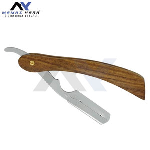 Professional Barber Razor Folding Straight Razor Single <b>Edge</b> Blade Swing Lock Wooden Handle Premium Barber Shaving <b>Tool</b> - Product Image 5