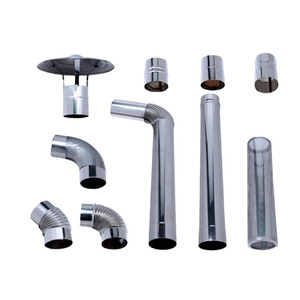 Pièces de cheminée en acier inoxydable, <span class=keywords><strong>tuyau</strong></span> de cheminée droit, ID150mm OD 200mm, longueur 200mm - Product Image 4