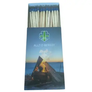 Hot selling safety barbeque matches 50 sticks matches wholesale high quality customizable matches box