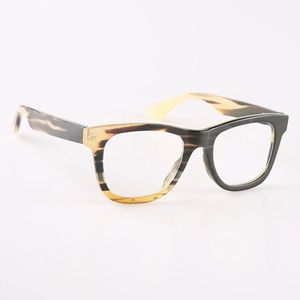 Lunettes de soleil en corne de buffle de qualité supérieure, monture sculptée à la main, style rétro élégant, lunettes de mode pour adultes - Product Image 1