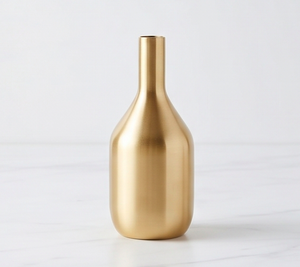 Florero Metálico Dorado, Adorno Decorativo Moderno para Sala de Estar, Mesa de Comedor, Templo y Jardín, Decoración de Interiores - Product Image 1