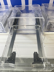 Glissières sous-meuble réglables à fermeture amortie, glissières de tiroir robustes à extension complète en métal - Product Image 4