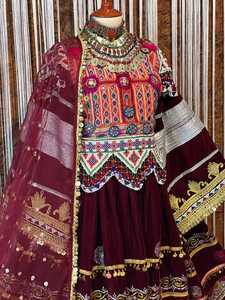 High Quality Wholesale Prices Low MOQ Women's Traditional Afghani <b>Dress</b> Embroidery Long Sleeves Afghan Kuchi <b>Dresses</b> For Ladies - Product Image 3