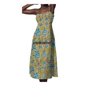 Nuevo Vestido Casual de Tirantes Finos para Mujer, Estampado Boho para Verano, Ecológico y Lavable, Vestido de Moda para Dama - Product Image 1