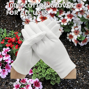 Guantes Masónicos de Algodón Negros con Símbolo S & C/Guantes Masónicos 100% Algodón con Bordado Personalizado Precio al por Mayor - Product Image 6