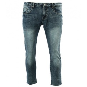 Custom <b>Mens</b> Slim Fit <b>Stretch</b> Denim Jeans Enzyme Wash Casual Summer Knitted Durable Cotton Eco-Friendly Breathable Midweight - Product Image 1