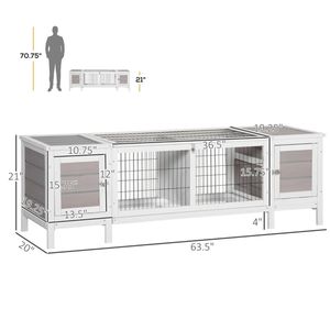 Recinto/Box Semplice per Gatti e Piccoli Animali di Taglia Grande, Media e Piccola, Arredamento per Animali Domestici in Confezione Scatola - Product Image 3