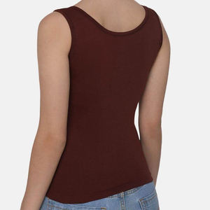 Women's Solid Color Knitted Tank <b>Top</b> Scoop Neck Casual Sleeveless <b>Tops</b> - Product Image 2