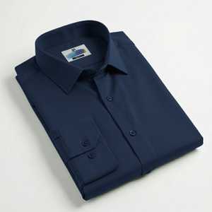 เสื้อเชิ้ตแขนยาวสีพื้นสำหรับผู้ชาย ปกคอปกผ้าป๊อปลินสำหรับใส่ในฤดูใบไม้ร่วง - Product Image 4