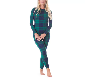 Ensemble 2 pièces thermique pour femme, manches longues, col rond, sans couture, en Spandex/Polyester, toutes saisons, pour l'hiver - Product Image 5