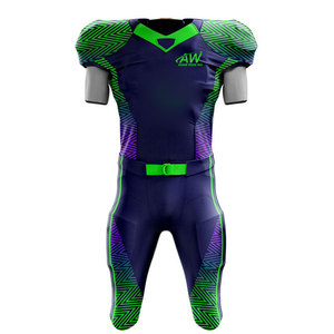 Uniforme américain avec logo personnalisé, adapté aux entraînements en équipe, aux matchs professionnels et aux compétitions. - Product Image 1