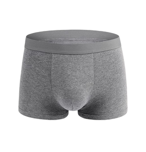 Men's 4-Piece Breathable Spandex Boxer Briefs Mid-Rise Solid Pattern Comfortable Sports Underwear with Knitted Fabric - Product Image 3
