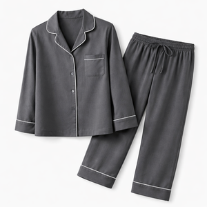 Ensemble de pyjama en coton personnalisé pour femmes - Vente directe d'usine, fournisseur en gros d'ensembles de pyjama OEM - Product Image 3