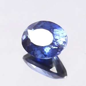Saphir bleu naturel ovale, pierre précieuse de qualité supérieure, pour la fabrication de bijoux et de bagues. - Product Image 3