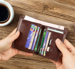 Custom Engraved Genuine Leather Tri Fold <b>Wallet</b> <b>Men</b> Top Grain Cowhide <b>Card</b> <b>Holder</b> Luxury <b>Mens</b> Billfold LTW-0212 - Product Image 3