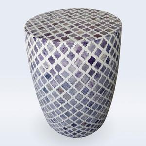 Mesa de Cajones con Incrustaciones de Hueso de ILAHI, con Base de Latón, Diseño Moderno, Detalles de Ágata, Almacenamiento de Tres Niveles, Mueble Portátil para el Hogar - Product Image 5