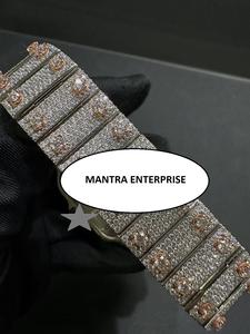 Reloj Unisex de Lujo de Acero Inoxidable con Moissanita, Estilo Hip Hop, Deportivo, de Negocios, con Movimiento Mecánico Antiguo - Product Image 4