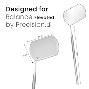 Professional <b>Square</b> Silver Eyelash <b>Mirror</b> Stainless Steel Custom Logo Lash <b>Mirror</b> Beauty Instrument - Product Image 3