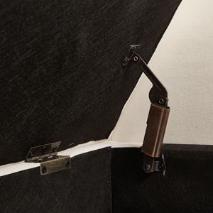 Panca letto da 51,5 pollici con contenitore in velluto beige, mobile per camera da letto - Product Image 6