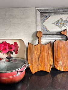 Tabla de Cortar Rectangular de Madera Maciza con Superficie Lisa para Preparación y Servicio de Alimentos en la Cocina, Tabla Resistente para Carne - Product Image 5