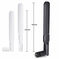Antena Lipat 4G LTE 700-2700MHz Hitam Putih Eksternal dengan Kontak Pin untuk Router dan Modul Seluler