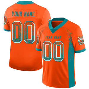 Jersey de Fútbol Americano Personalizado OEM, Sublimado, 100% Poliéster, Uniforme de Equipo Informal Personalizado, Diseño de Ropa Deportiva con Estampado para Jugadores - Product Image 1