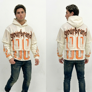 Sudadera con capucha Glory Custom Screen Print para hombre, calidad premium, 100% algodón, gramaje pesado, para ropa urbana y casual. - Product Image 6