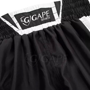 Shorts de boxe unisexes de qualité supérieure, imprimés sur mesure à l'avant, pour entraînement professionnel, 100 % polyester, durables, légers, service OEM - Product Image 5
