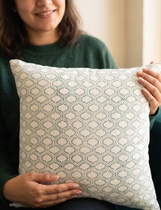 Classic Subtle Geometric Block Print Decorative <b>Cushion</b> <b>Cover</b> - Product Image 3