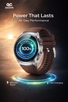 2025 QC BT10 Akıllı Saat 1.51" Executive AI Sesli Asistan NFC GPS Arama Özellikli 3ATM Su Geçirmez Fitness Takip Cihazı Silikon