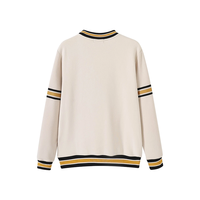 Sweat-shirt à col rond personnalisé Alpha Neutral Crest Chenille pour les clubs universitaires en gros, broderie de logo personnalisée, fourniture OEM