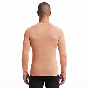 Camiseta Deportiva de Compresión de Manga Larga para Hombre, Personalizada, de Secado Rápido, Spandex/Poliéster, para Entrenamiento, Venta al Por Mayor - Product Image 4