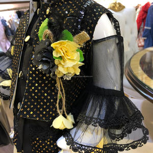 Black Sequence Top and Skirt with Purse Latest Cotton Baby Dress Designs with Fancy Purse - Product Image 4